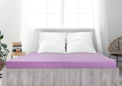 Jersey prostěradlo z mako bavlny LUXORA 90x200 cm fialové