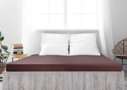 Jersey prostěradlo z mako bavlny LUXORA 90x200 cm tmavě hnědé