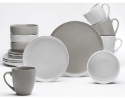 Jídelní servis (16 dílů) Stockholm, písková/taupe