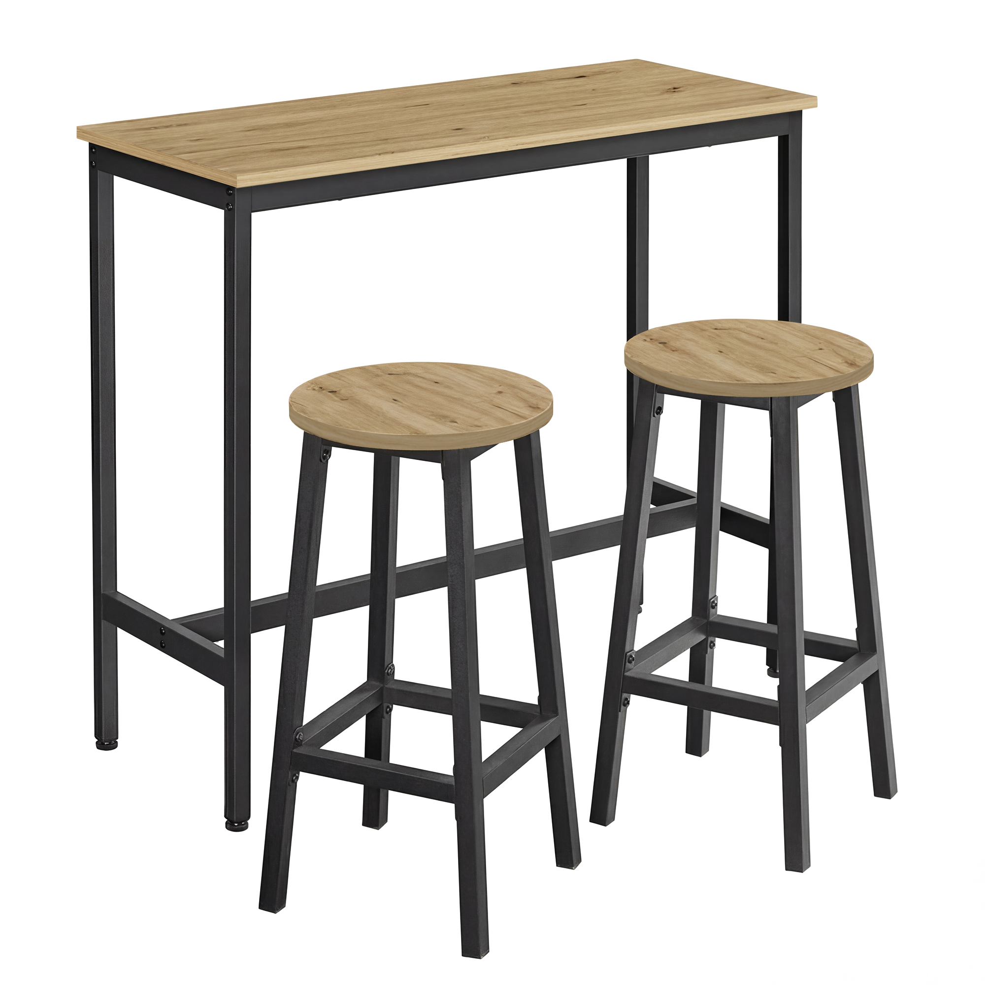 Jídelní set 1+2, barový stůl 100x40 cm a barové židle TAYLOR ARTISAN