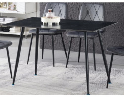 Jídelní stůl Agne 120x80 cm, černý mramor