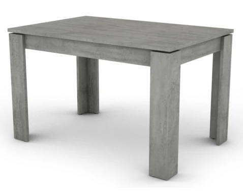 Jídelní stůl Inter 120x80 cm, šedý beton