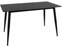 Jídelní stůl RION 130x70 cm s keramickou deskou, černý mramor