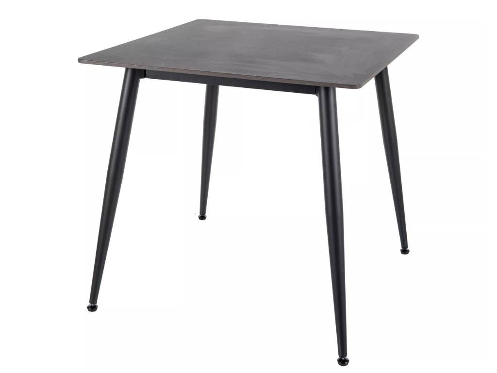 Jídelní stůl RION 80x80 cm s keramickou deskou, černý mramor