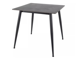 Jídelní stůl RION 80x80 cm s keramickou deskou, černý mramor