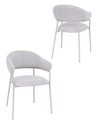 Jídelní židle Livia, šedá/kašmír