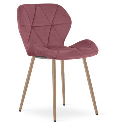 Jídelní židle MANGO VELVET, tmavě růžová
