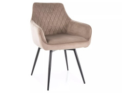 Jídelní židle MARLO VELVET béžová