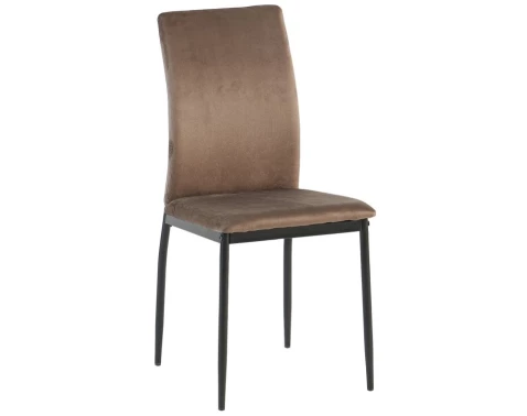 Jídelní židle Mette, hnědá látka