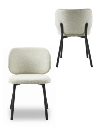 Jídelní židle Swan (47521000), krémová, boucle