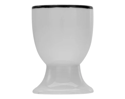 Kalíšek na vejce Luna Black Line, bílý