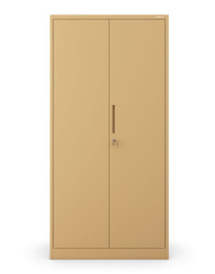 Kancelářská kovová skříň JAN: béžová 90x185 cm