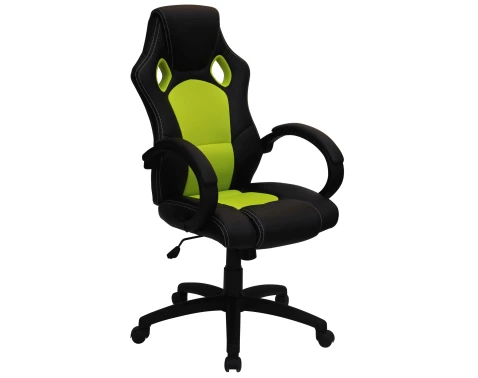 Kancelářské křeslo Leon, černé/zelené