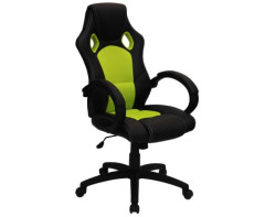 Kancelářské křeslo Leon, černé/zelené