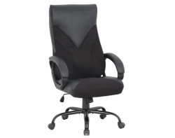Kancelářské křeslo s područkami Sabina, černá ekokůže/černá látka