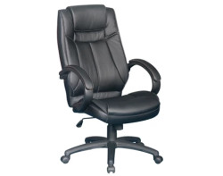 Kancelářské křeslo Stuart, černá ekokůže