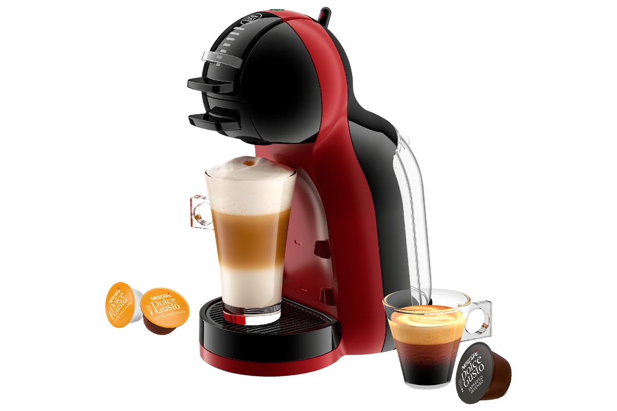 Kapslový kávovar KRUPS Nescafé Dolce Gusto Mini Me KP123H10 Třešňově červený/Černý