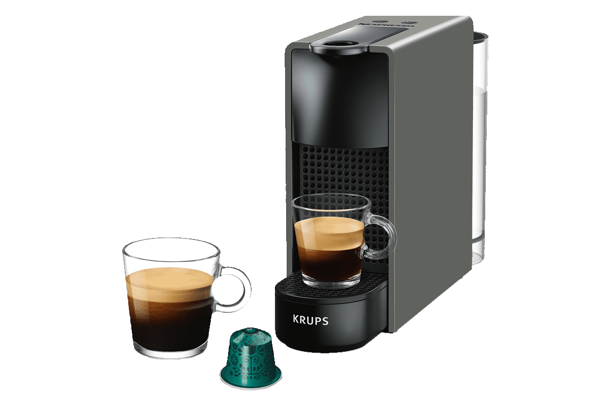 Kapslový kávovar Krups Nespresso Essenza Mini XN110B10 šedý