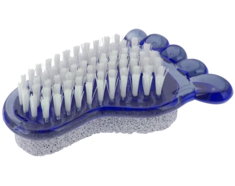 Kartáč na nehty s pemzou tvar chodidlo, různé barvy