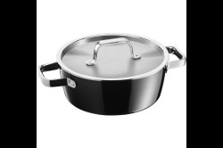 Kastrol WMF Fusiontec 22 cm 05.1532.5290 Nerezový/Černý