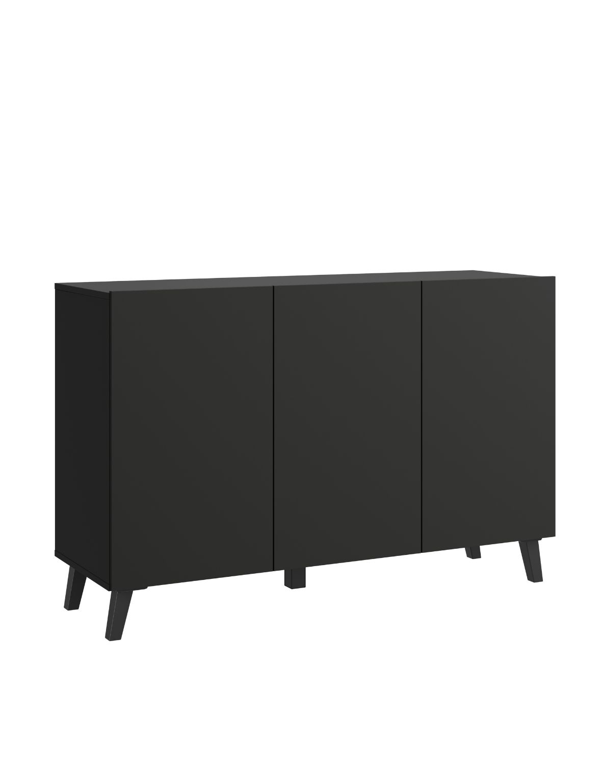 Klasická černá komoda 120 cm na nožkách Phuket SB120
