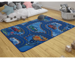 Koberec Auta 100x150 cm, modrý