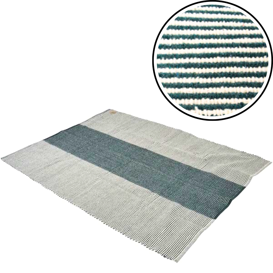 Koberec ESQUINA 140x200 cm, zeleno-bílý