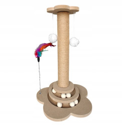 Kočičí škrabadlo s kuličkami LUNTRIS, výška 43 cm