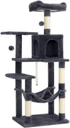 Kočičí stromové škrabadlo CAT PALACE, šedé