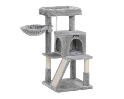 Kočičí stromové škrabadlo TIGER, šedé