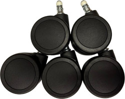 Kolečko na DXRacer Craft/Drifting pogumované, černé, průměr 60mm, čep 11mm