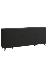 Komoda 180 cm černá Phuket laminát