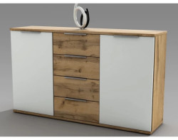 Komoda Capri, dub wotan/bílá