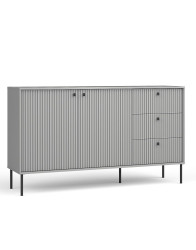 Komoda do obývacího pokoje s dvířky a zásuvkami šedá Iris 03 156x90 cm