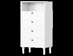 Komoda se šuplíky DULLUM 60x115cm, bílá