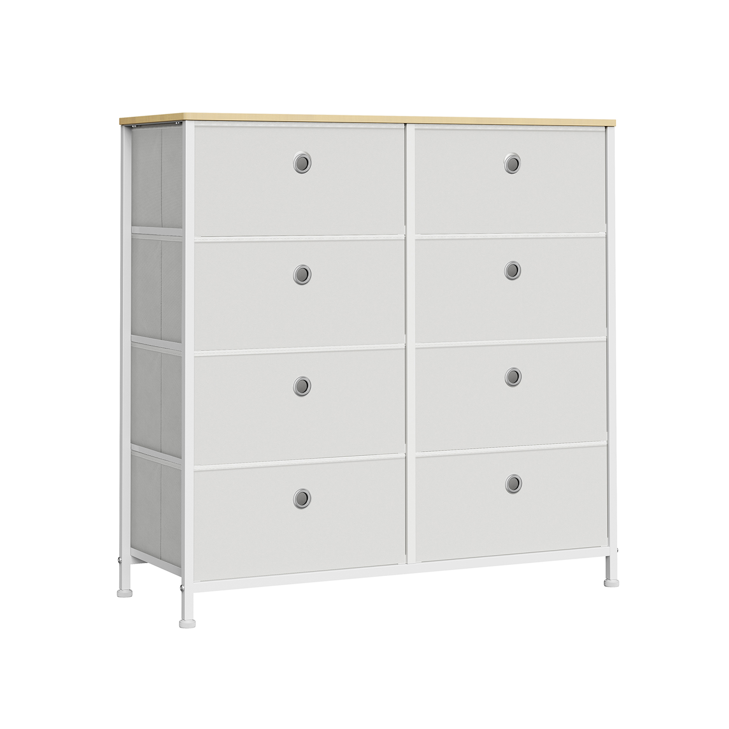 Komoda se zásuvkovými boxy TRENILO 80x81,5 cm, dub/bílá