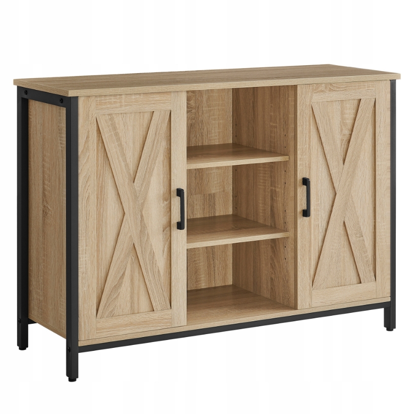 Komoda TAYLOR SONOMA s otevřenými policemi, 100x70cm