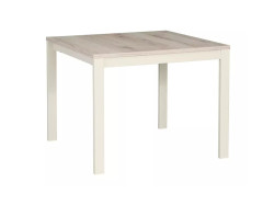 Konferenční stolek FROST 60x60 cm, krémová / dub alpský