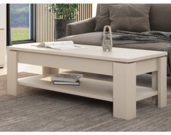 Konferenční stolek s úložným prostorem Avola, béžový kašmír