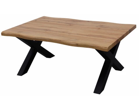 Konferenční stolek v zaobleném tvaru Mikkel, divoký dub