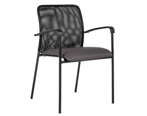 Konferenční židle Spider, šedá látka