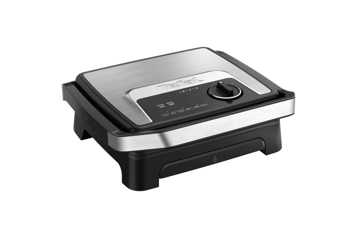 Kontaktní gril Tefal Inicio Adjust GC272D10 Nerezový/Černý