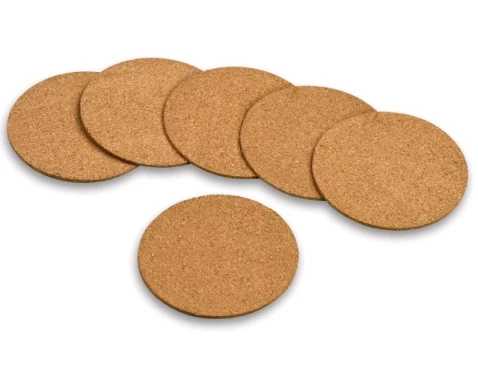 Korkový podtácek (set 6 ks) pureNatur, kulatý