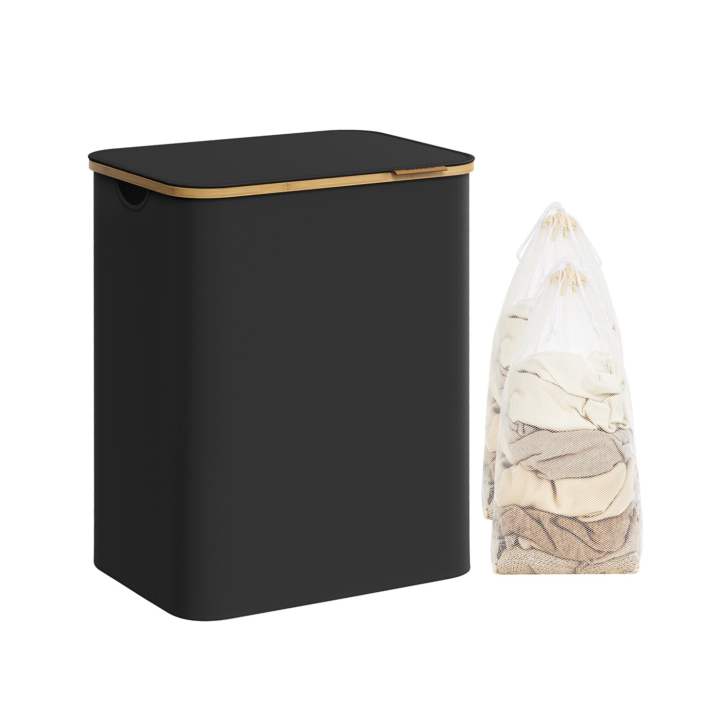 Koš na prádlo 130 L DUOBOX dvoukomorový, černý