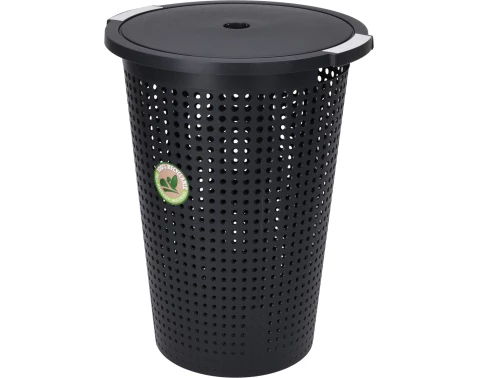 Koš na prádlo 35 l, černý
