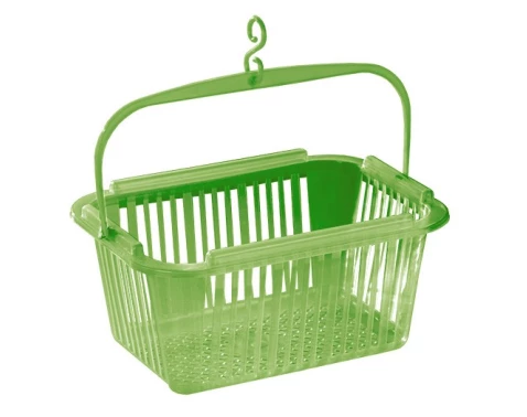 Košík na kolíčky závěsný, zelený