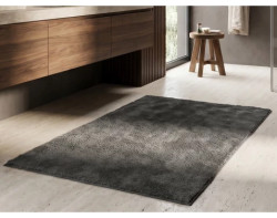 Koupelnová předložka 50x80 cm, antracitová, sherpa fleece