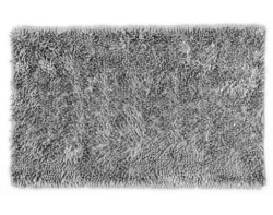Koupelnová předložka Ella 50x80 cm, stříbrná