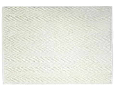 Koupelnová předložka Ocean, BIO bavlna, krémová, 50x70 cm