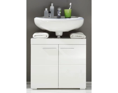 Koupelnová skříňka pod umyvadlo Amanda 301, lesklá bílá